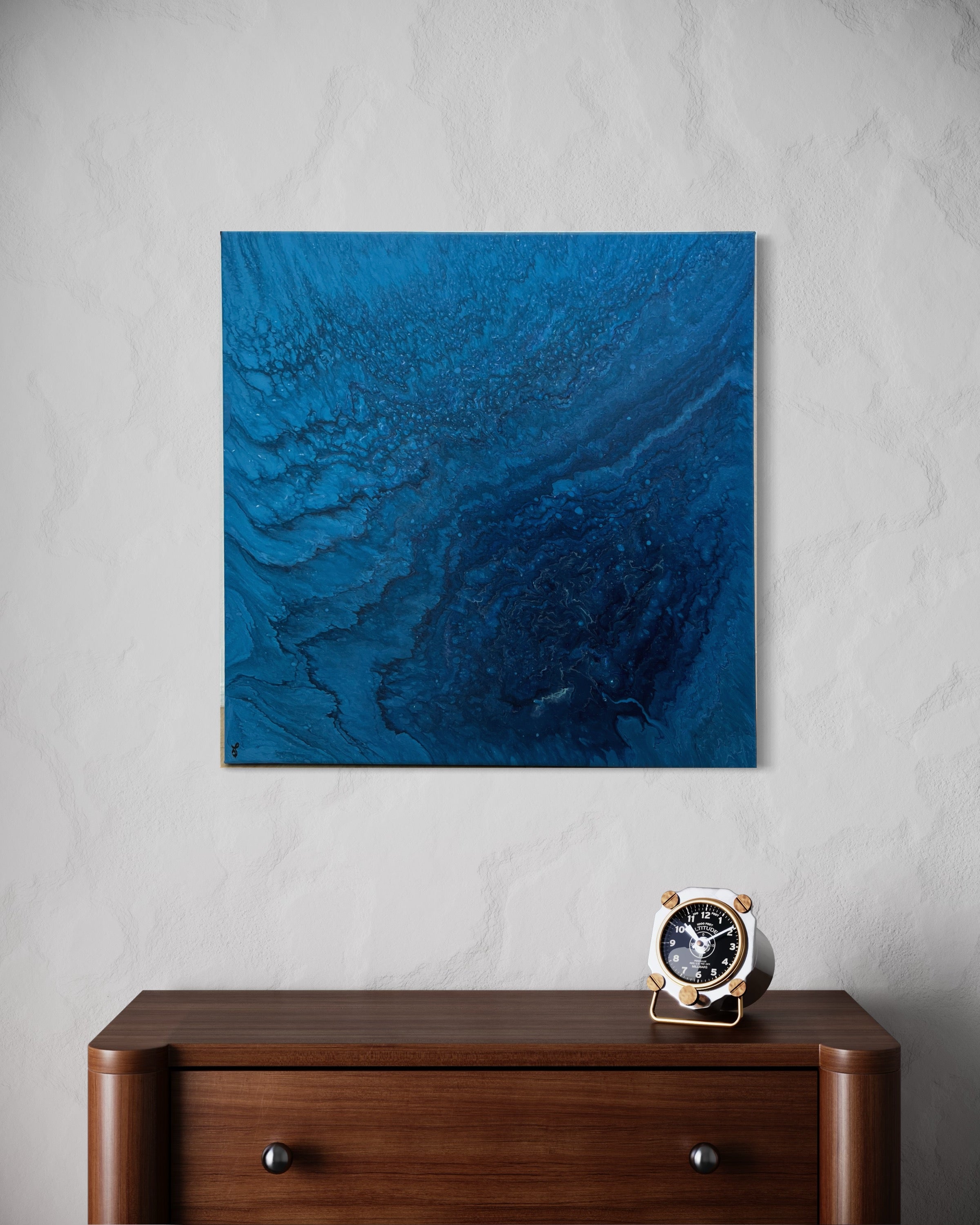 Falling into the deep blue – Genesis Art by Susie